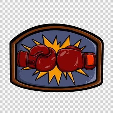 Hanging Boxing Gloves Stock-Illustration