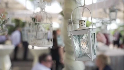 Hanging candle holders. 스톡 동영상 276606589