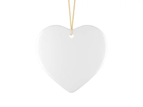 Hanging ceramic ornament. 3d rendering 库存插图