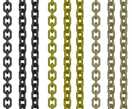 Hanging chains Stock Illustration