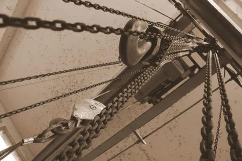 Hanging chains Stock Photos