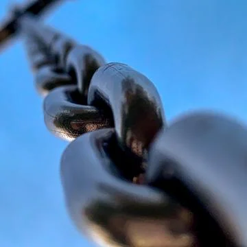 Hanging chains Fotos de archivo