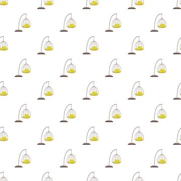 Hanging chair swing pattern on white background Stock Illustration