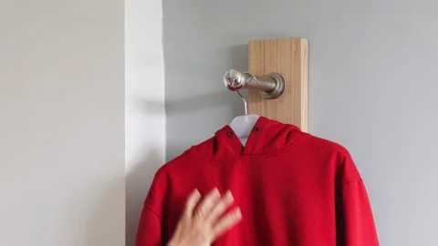 Hanging clothes Video stock 332323755