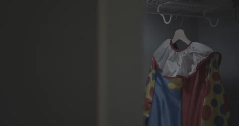 Hanging clown suit 스톡 동영상 237547735