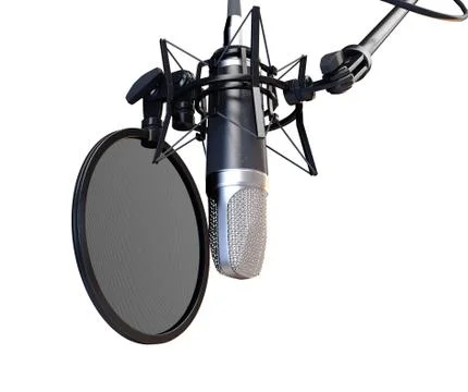 Hanging Condenser Microphone Stock Illustration