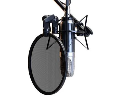 Hanging Condenser Microphone Stock Illustration