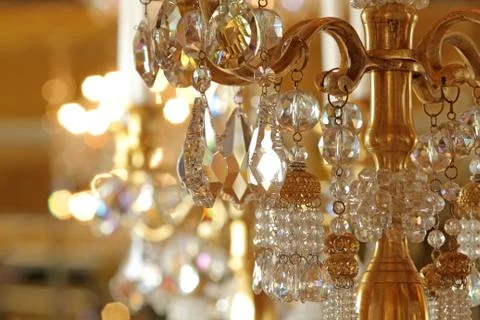 Hanging crystal Stock Photos