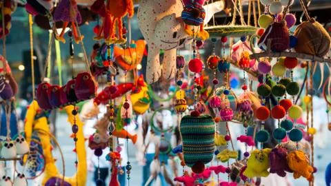 Hanging dolls Stock Photos