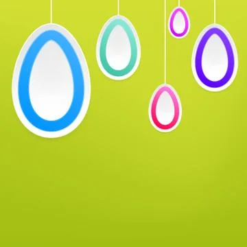 Hanging easter eggs.  + EPS8 Illustrazione stock