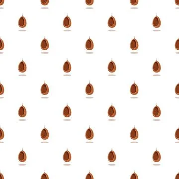 Hanging egg chairs forming a seamless pattern Stock Illustration