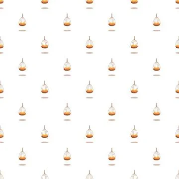 Hanging egg chairs forming a seamless pattern Stock Illustration