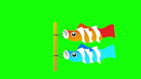 Hanging Fish Decorations Stock Footage 300778099