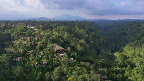 Hanging Gardens in Bali Stock Footage 124881285