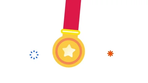 Hanging Gold Medal Stock Footage 335637807