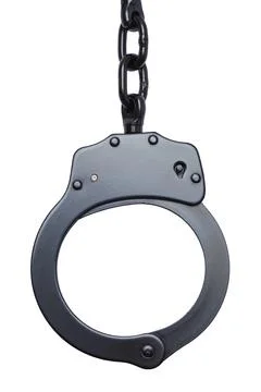 Hanging Handcuffs Stock Photos