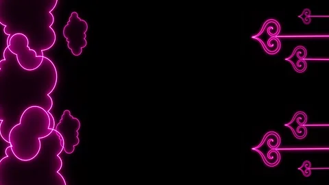 HANGING HEARTS CLOUDS VERTICAL Stock Footage 262615794