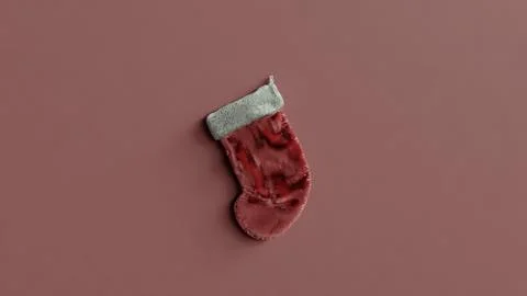 Hanging Holiday Stocking Stock Illustration
