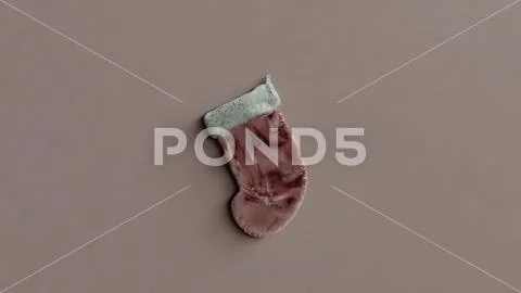 Hanging Holiday Stocking Stock Illustration