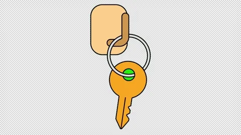 Hanging house key 動画素材 321845580