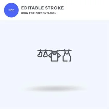 Hanging icon vector, filled flat sign, solid pictogram isolated on white, logo Stock Illustration