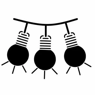 Hanging lamp icon. Vector illustration, on a white background. Stock Illustration