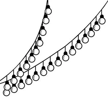 Hanging lamp illustration Stock Illustration