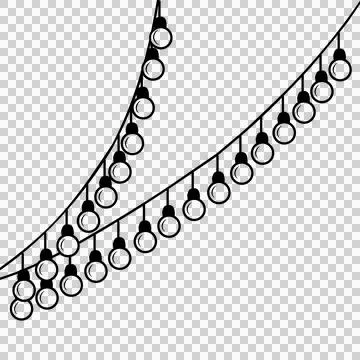 Hanging lamp illustration Stock Illustration