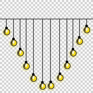 Hanging lamp illustration Stock Illustration