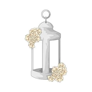 Hanging lantern illustration Stock Illustration