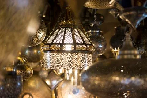 Hanging Lantern Marrakech Stock Photos
