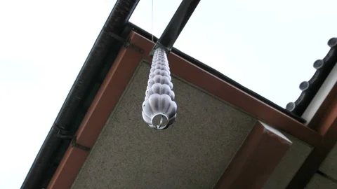 A hanging lantern outside the Senso-ji Temple in Tokyo Japan Stock Footage 121426933
