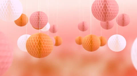 Hanging lanterns Stock Footage 49659340