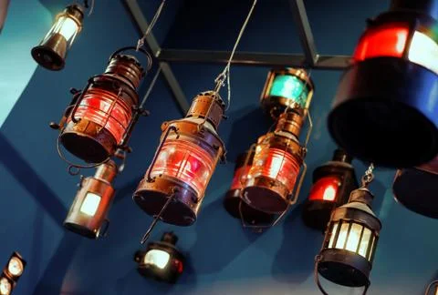 Hanging lanterns Stock Photos