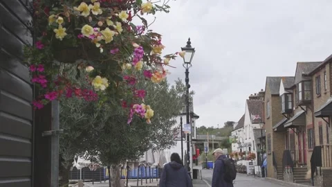 Hanging leigh baskets Stock Footage 344421320