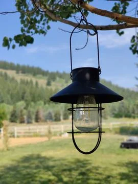 Hanging light in mountain Stock Photos
