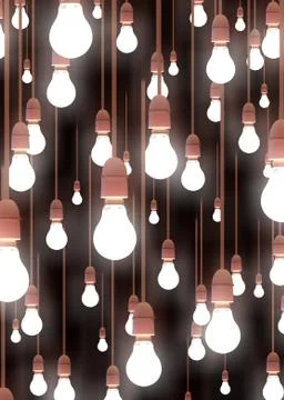 Hanging lights Stock Illustration