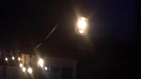 Hanging Lights with rack focus Stock Footage 98909143