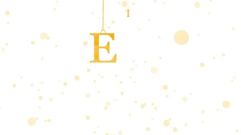 Hanging minimal serif letters EID animation Stock-Footage 328219341