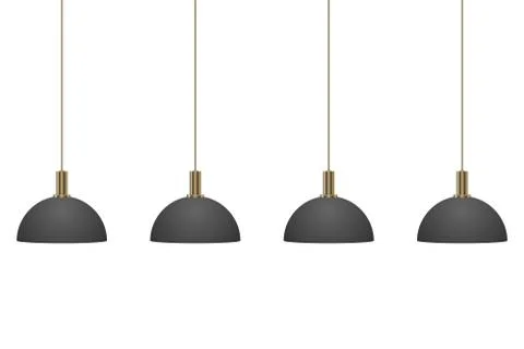 Hanging modern lamp vector design illustration isolated on white background Stock Illustration
