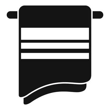 Hanging napkin icon simple vector. Fabric towel Stock Illustration