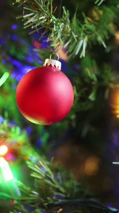 Hanging Ornament Vertical - Slow Stock Footage 322189057