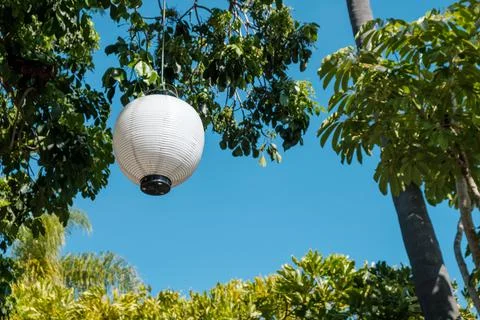 Hanging paper lantern Stock Photos