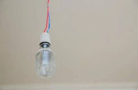 Hanging Pendant Light Custom Made Choice of red, blue color . pendant light . Stock Photos