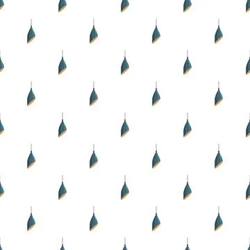 Hanging pendant lights creating a seamless modern pattern Stock Illustration