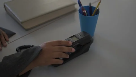 Hanging phone Video stock 113615622