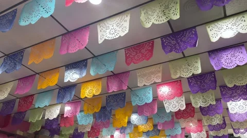 Hanging Picados in Rows Stock Footage 246463020