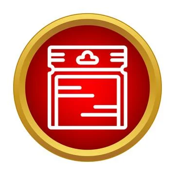 Hanging pouch bag icon packaging design concept Stock Illustration