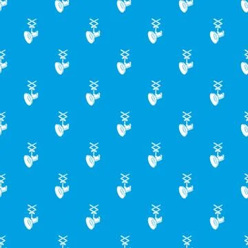 Hanging professional flashlight pattern vector seamless blue Illustrazione stock