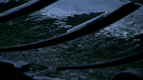 Hanging raindrops Stock Footage 119860353